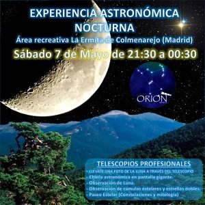 Experiencia astronómica en Colmenarejo 7/5/2022